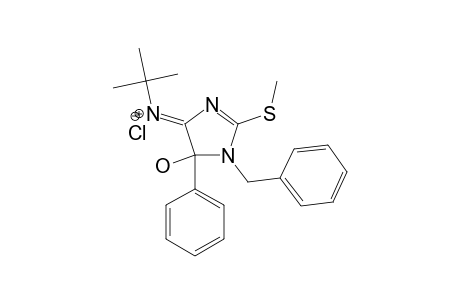 1-BENZYL-4-(TERT.-BUTYL-IMINO)-5-HYDROXY-2-(METHYLTHIO)-5-PHENYL-2-IMIDAZOLINE-HYDROCHLORIDE