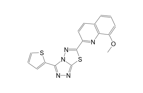 quinoline, 8-methoxy-2-[3-(2-thienyl)[1,2,4]triazolo[3,4-b][1,3,4]thiadiazol-6-yl]-