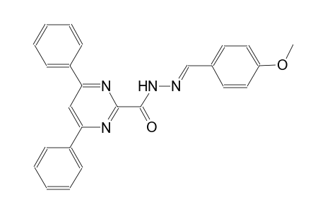 2-pyrimidinecarboxylic acid, 4,6-diphenyl-, 2-[(E)-(4-methoxyphenyl)methylidene]hydrazide