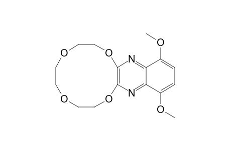 2,3,5,6,8,9-Hexahydro-12,15-dimethoxy-1,4,7,10-tetraoxacyclododecino[2,3-b]quinoxaline
