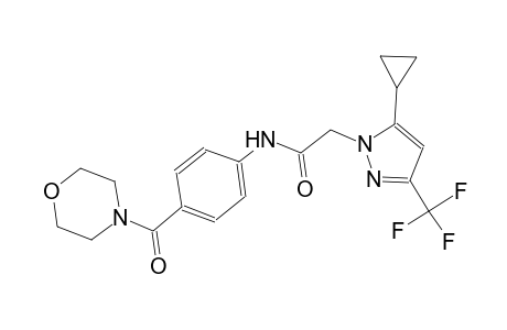 2-[5-cyclopropyl-3-(trifluoromethyl)-1H-pyrazol-1-yl]-N-[4-(4-morpholinylcarbonyl)phenyl]acetamide