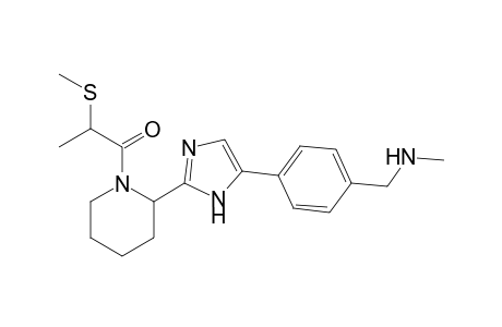 1-(2-(5-(4-((methylamino)methyl)phenyl)-1H-imidazol-2-yl)piperidin-1-yl)-2-(methylthio)propan-1-one