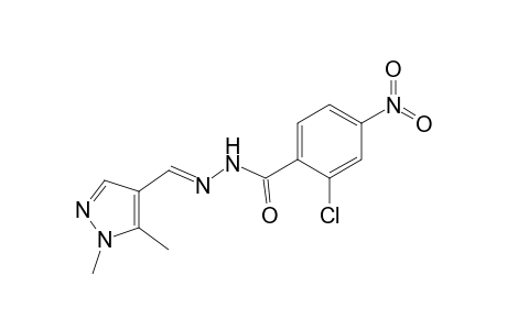Benzhydrazide, 2-chloro-N2-(1,5-dimethyl-4-pyrazolylmethylene)-4-nitro-