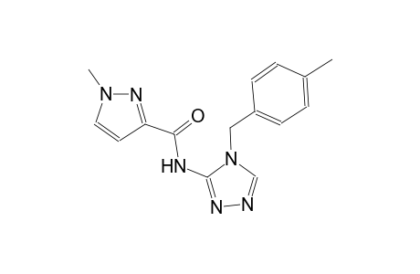 1-methyl-N-[4-(4-methylbenzyl)-4H-1,2,4-triazol-3-yl]-1H-pyrazole-3-carboxamide