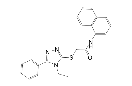 2-[(4-ethyl-5-phenyl-4H-1,2,4-triazol-3-yl)sulfanyl]-N-(1-naphthyl)acetamide