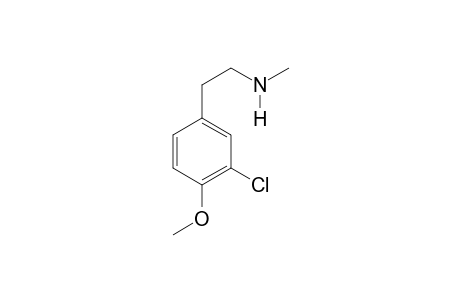 N-Methyl-3-chloro-4-methoxyphenethylamine
