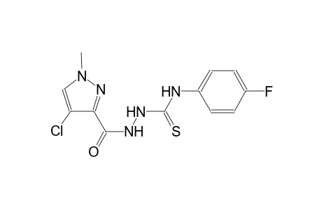 2-[(4-chloro-1-methyl-1H-pyrazol-3-yl)carbonyl]-N-(4-fluorophenyl)hydrazinecarbothioamide
