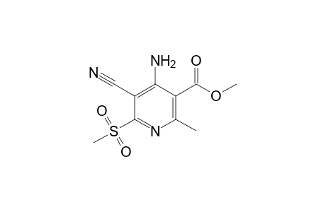 4-Amino-5-cyano-6-methylsulfonyl-2-methyl-nicotinic acid methyl ester
