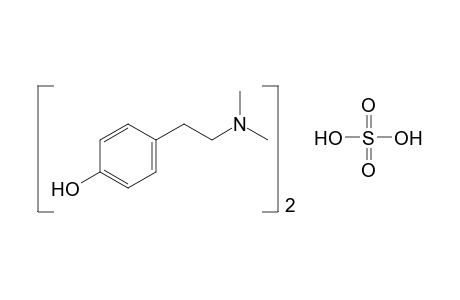 p-[2-(dimethylamino)ethyl]phenol, sulfate (2:1)