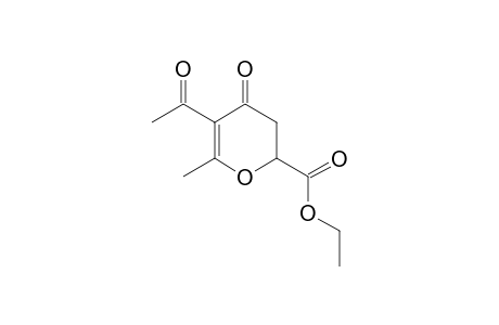2H-Pyran-2-carboxylic acid, 5-acetyl-3,4-dihydro-6-methyl-4-oxo-,ethyl ester