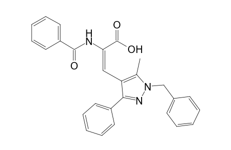 (E)-2-(Benzoylamino)-3-[1-benzyl-5-methyl-3-phenyl-1H-pyrazol-4-yl]propenoic acid