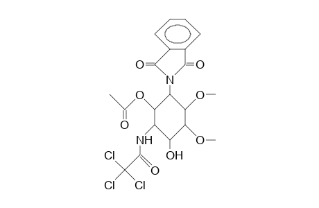 (.+-.)-3T-Hydroxy-4c,5T-dimethoxy-6T-phthalimido-2T-trichloroacetamido-cyclohexyl acetate