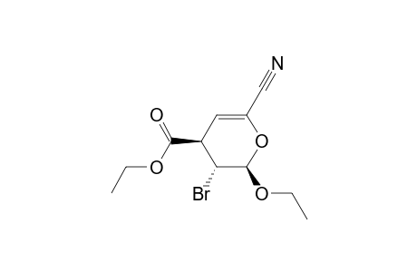 Ethyl (trans,cis)-3-bromo-2-ethoxy-6-cyano-3,4-dihydro-2H-pyran-4-carboxylate