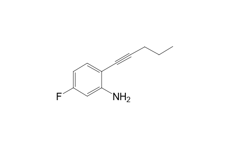 5-Fluoro-2-(pent-1-ynyl)aniline