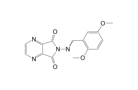 6-[(2,5-Dimethoxybenzylidene)amino]-5H-pyrrolo[3,4-b]pyrazine-5,7(6H)-dione