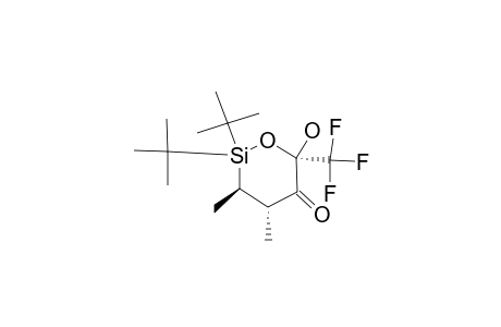 (3R,4S,6S)-2,2-ditert-butyl-6-hydroxy-3,4-dimethyl-6-(trifluoromethyl)oxasilinan-5-one