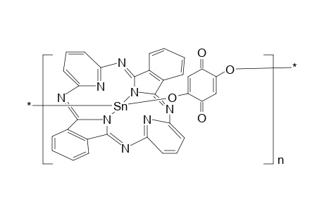 Poly[Oxy-2,5-benzoquinonyleneoxy(hemiporphyrazino)-stannanediyl]