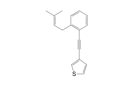 3-((2-(3-Methylbut-2-en-1-yl)phenyl)ethynyl)thiophene