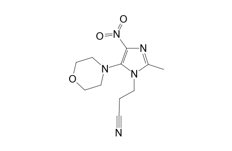 3-(2-methyl-5-morpholin-4-yl-4-nitro-imidazol-1-yl)propanenitrile