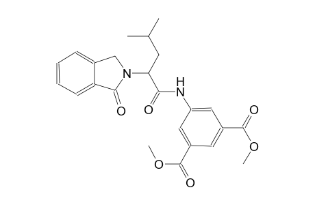 1,3-benzenedicarboxylic acid, 5-[[2-(1,3-dihydro-1-oxo-2H-isoindol-2-yl)-4-methyl-1-oxopentyl]amino]-, dimethyl ester