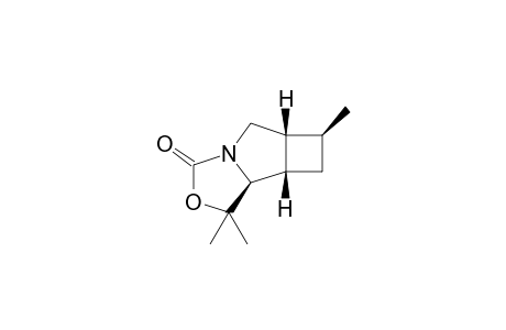 exo-(5SR,6SR,8SR,9RS)-1-Aza-3-oxa-4,4,8-trimethyltricyclo[5.3.0.0(6,9)]decan-2-one