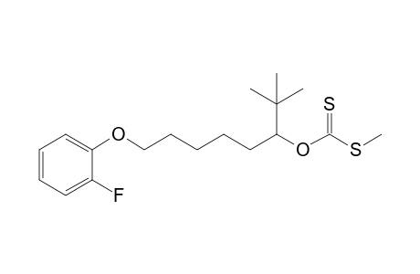 Carbonodithioic acid, O-[1-(1,1-dimethylethyl)-6-(2-fluorophenoxy)hexyl] S-methyl ester