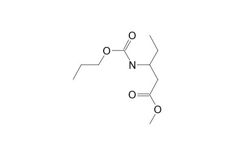 3-Amino-pentanoic acid, N-(N-propyloxycarbonyl)-, methyl ester