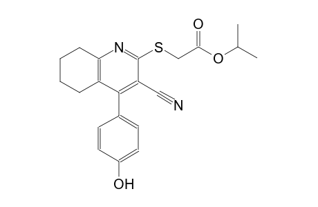 acetic acid, [[3-cyano-5,6,7,8-tetrahydro-4-(4-hydroxyphenyl)-2-quinolinyl]thio]-, 1-methylethyl ester