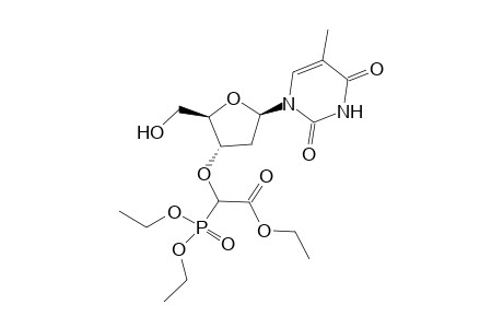 (Diethoxy-phosphoryl)-[(2R,3S,5R)-2-hydroxymethyl-5-(5-methyl-2,4-dioxo-3,4-dihydro-2H-pyrimidin-1-yl)-tetrahydro-furan-3-yloxy]-acetic acid