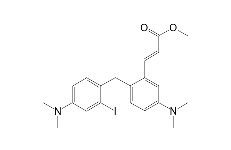 5-(N,N-Dimethyl)-2-[4-(N,N-dimetyl)-2-(2-methyloxycarbonylethenyl)benzyl]benzene 2-iodinium