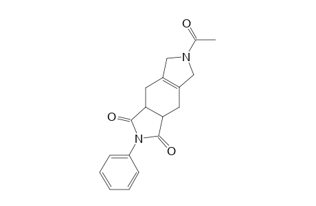 Benzo[1,2-c:4,5-c']dipyrrole-1,3(2H,3aH)-dione, 6-acetyl-4,5,6,7,8,8a-hexahydro-2-phenyl-, cis-