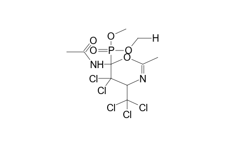 2-METHYL-4-TRICHLOROMETHYL-5,5-DICHLORO-6-DIMETHYLPHOSPHONO-6-ACETYLAMINO-1,3-OXAZ-2-ENE