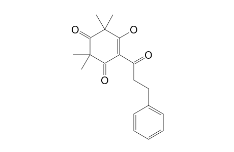 5-HYDROXY-4-(1-OXO-3-PHENYLPROPYL)-2,2,6,6-TETRAMETHYL-4-CYClOHEXENE-1,3-DIONE;GRANDIFLORONE