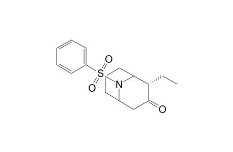 2.alpha.-Ethyl-9-phenylsulfonyl-9-azabicyclo[3.3.1]nonan-3-one