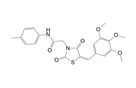 2-[(5E)-2,4-dioxo-5-(3,4,5-trimethoxybenzylidene)-1,3-thiazolidin-3-yl]-N-(4-methylphenyl)acetamide