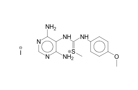 [(4,6-Diamino-pyrimidin-5-ylamino)-(4-methoxy-phenylamino)-methylene]-methyl-sulfonium; iodide