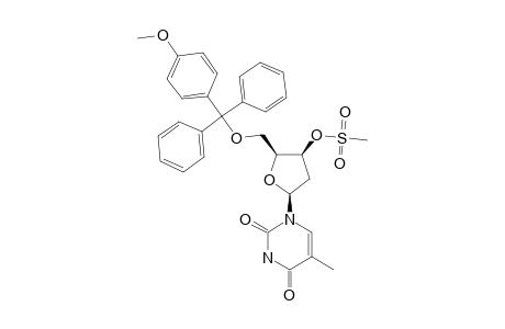 METHANESULFONIC-ACID-(2R,3S,5R)-2-[BIS-(4-METHOXYPHENYL)-PHENYLMETHOXYMETHYL]-5-(5-METHYL-2,4-DIOXO-3,4-DIHYDRO-2H-PYRIMIDIN-1-YL)-TETRAHYDROFURAN-3-YL-ESTER