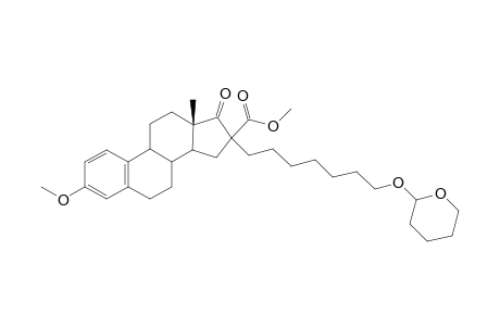 7-[17'-Oxo-16'-.alpha. / .beta.-(methoxycarbonyl)-3'-methoxy-1',3',5'(10')-estratrien-16-.alpha. / .beta.-yl]-1-[(tetrahydro-2"H-pyran-2"-yl)oxy]heptane