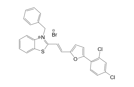 3-BENZYL-2-[(E)-2-[5-(2,4-DICHLOROPHENYL)-FURAN-2-YL]-VINYL]-1,3-BENZOTHIAZOLIUM-BROMIDE