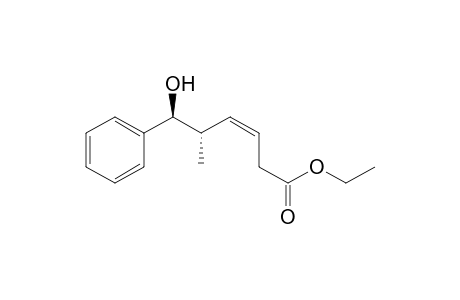 (Z,5S,6S)-6-hydroxy-5-methyl-6-phenyl-3-hexenoic acid ethyl ester