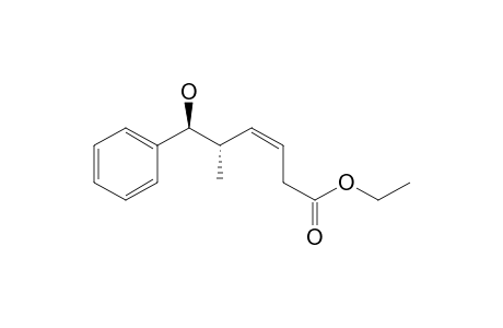 (Z,5S,6S)-6-hydroxy-5-methyl-6-phenyl-3-hexenoic acid ethyl ester