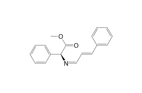 Benzeneacetic acid, .alpha.-[(3-phenyl-2-propenylidene)amino]-, methyl ester, (E,?)-