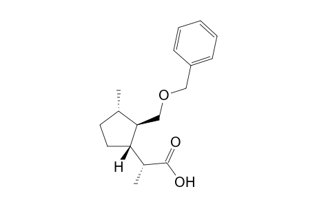 (1R,2R,5S)-1-Benzyloxymethyl-2-[(1R)-carboxyethyl]-5-methylcyclopentane
