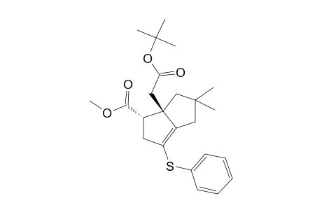 4-.alpha.-(Methoxycarbonyl)-5-.beta.-[(t-butoxycarbonyl)methyl]-7,7-dimethyl-2-(phenylthio)bicyclo[3.3.0]oct-1-ene