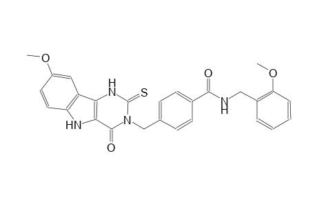 benzamide, N-[(2-methoxyphenyl)methyl]-4-[(1,2,4,5-tetrahydro-8-methoxy-4-oxo-2-thioxo-3H-pyrimido[5,4-b]indol-3-yl)methyl]-
