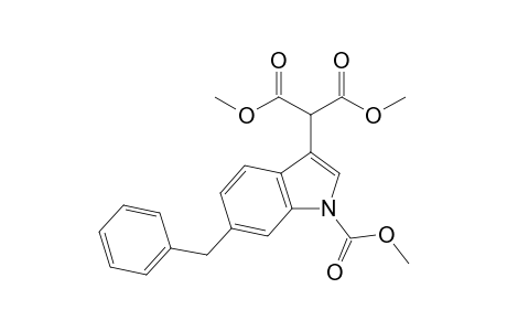 Dimethyl 2-(1-carbomethoxy-6-benzyl-1H-indol-3-yl)malonate