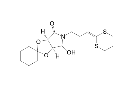 Spiro[cyclohexane-1,2'-[4H-1,3]dioxolo[4,5-c]pyrrol]-4'-one, 5'-[3-(1,3-dithian-2-ylidene)propyl]tetrahydro-6'-hydroxy-