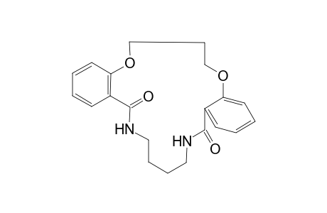 5,12-Dioxo-6,11-diaza-2,15-dioxa-3,4 : 13,14-dibenzo-tricycloheptadeca-3,13-diene