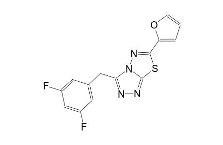 [1,2,4]triazolo[3,4-b][1,3,4]thiadiazole, 3-[(3,5-difluorophenyl)methyl]-6-(2-furanyl)-