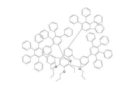 cone-25,26,27,28-Tetrakis(propyloxy)-5,11,17,23-tetrakis[1-(2,3,4,5-tetraphenyl)phenyl]calix[4]arene